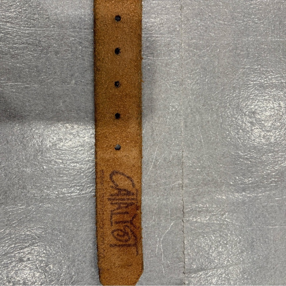 [M-Max40”]Catalyst Bird Patterned Green Snap Belt No Buckle goose - Picture 5 of 5